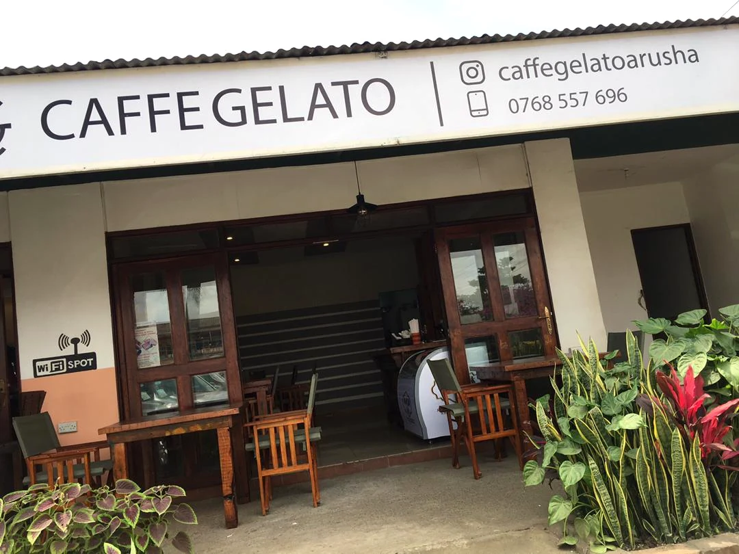 Caffe Gelato storefront at TFA Shopping Centre in Arusha